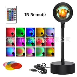 image-Cross-border Intelligent APP Controlled RGB Sunset Lamp
