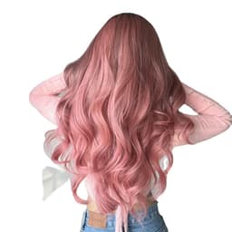 image-EMMOR Gradient Pink Long Curly Wig LC313 26in