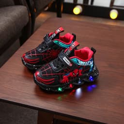 image-Boys' Spider-Man Mesh Shoes, Size 28-32
