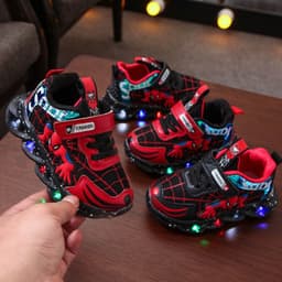 image-Boys' Spider-Man Mesh Shoes, Size 28-32