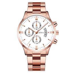 image-MREURIO M1178 Men's Quartz Watch 41.5mm Steel