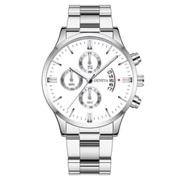 image-MREURIO M1178 Men's Quartz Watch 41.5mm Steel