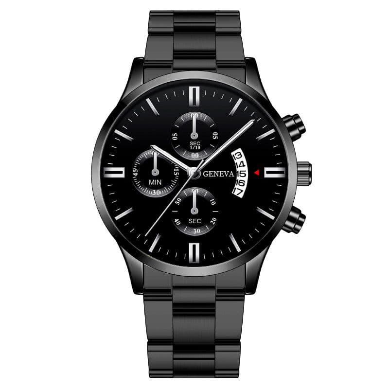 image-MREURIO M1178 Men's Quartz Watch 41.5mm Steel