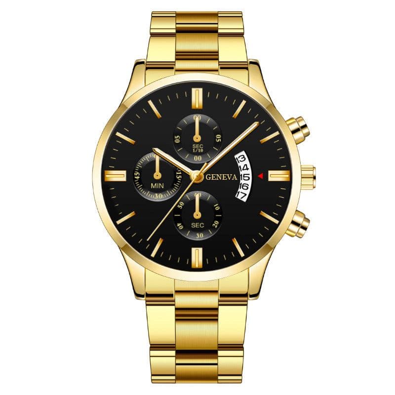 image-MREURIO M1178 Men's Quartz Watch 41.5mm Steel