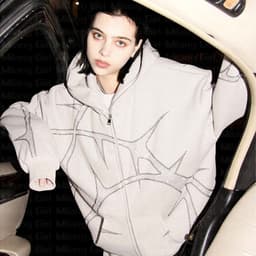image-Women's Cotton Polyester Casual Hoodie - Black XXL