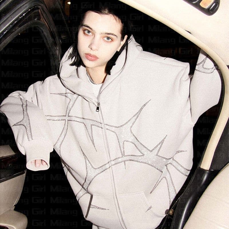 image-Women's Cotton Polyester Casual Hoodie - Black XXL