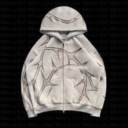 image-Women's Cotton Polyester Casual Hoodie - Black XXL