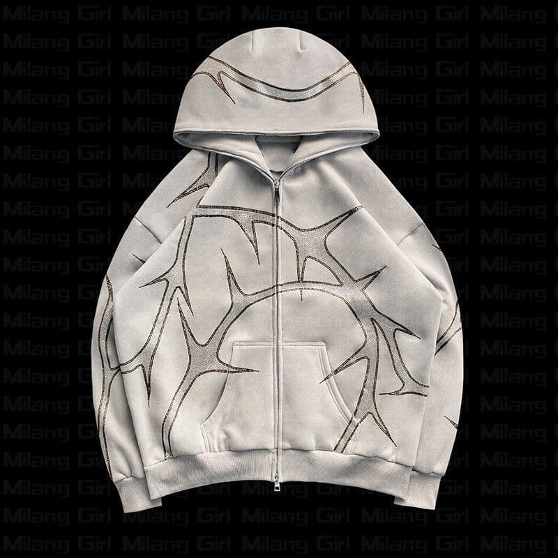 image-Women's Cotton Polyester Casual Hoodie - Black XXL