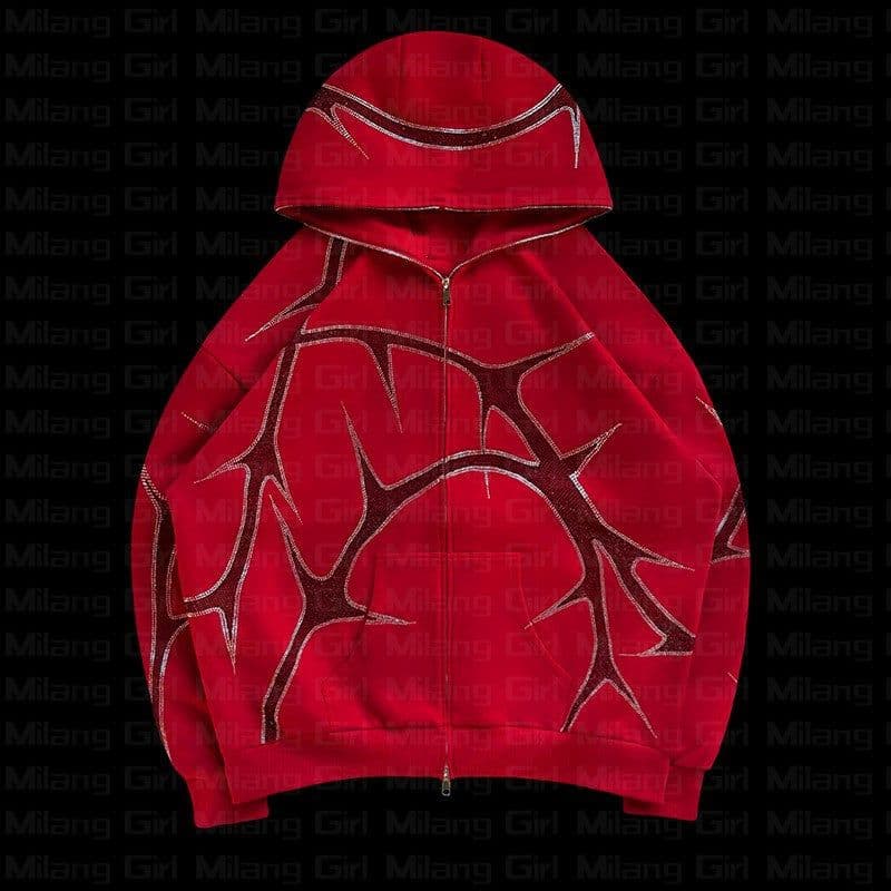 image-Women's Cotton Polyester Casual Hoodie - Black XXL