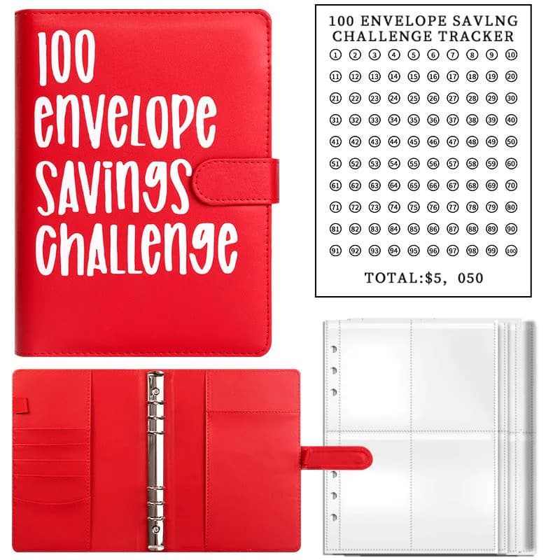 image-100 Envelope Challenge Budget Savings Book A5