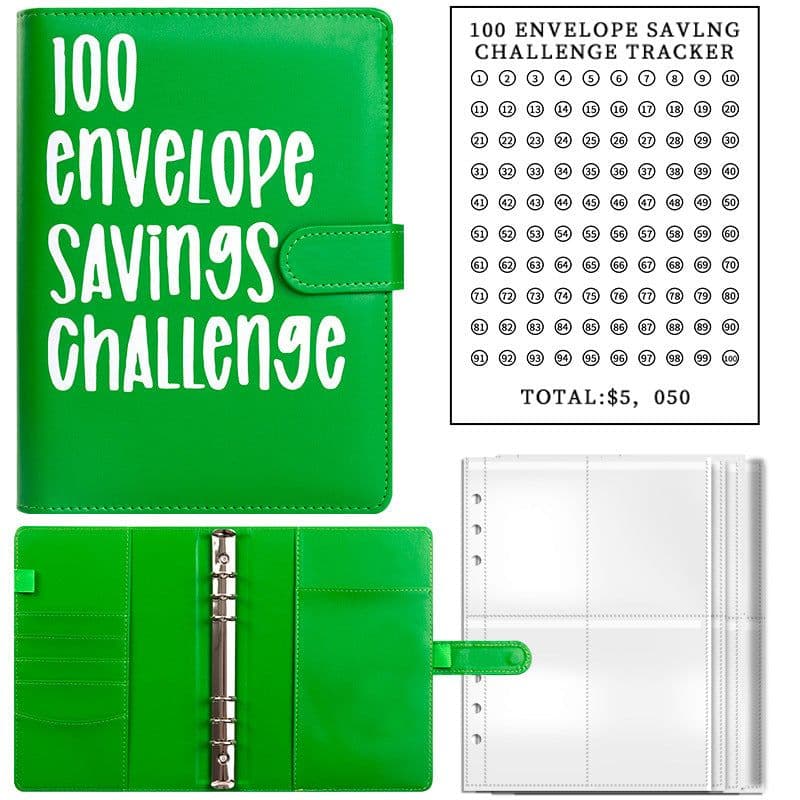 image-100 Envelope Challenge Budget Savings Book A5