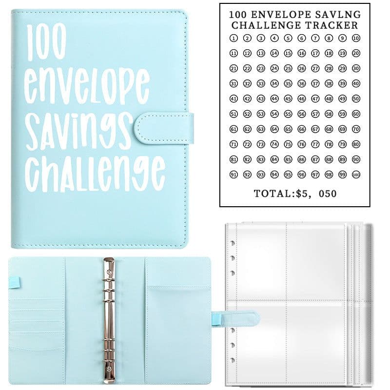 image-100 Envelope Challenge Budget Savings Book A5