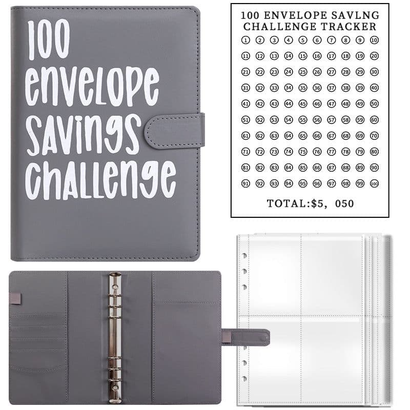 image-100 Envelope Challenge Budget Savings Book A5