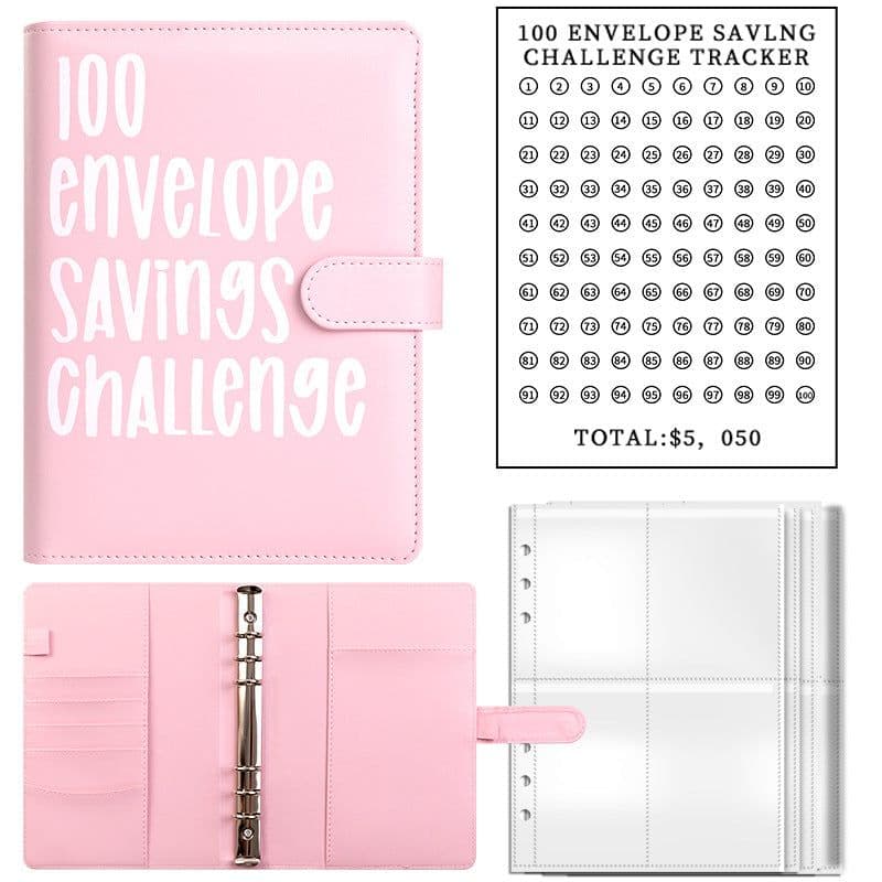 image-100 Envelope Challenge Budget Savings Book A5