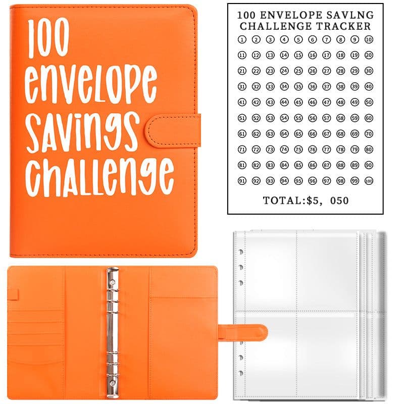 image-100 Envelope Challenge Budget Savings Book A5