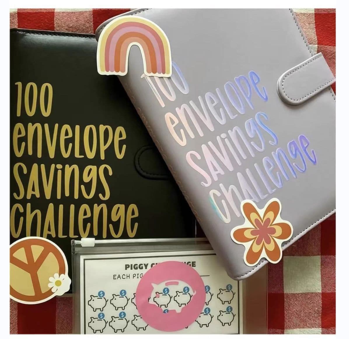 image-100 Envelope Challenge Budget Savings Book A5