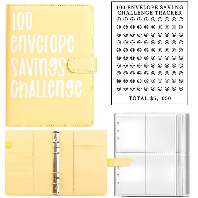 image-100 Envelope Challenge Budget Savings Book A5