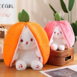 image-Fruit Rabbit Plush Toy 35cm Soft Doll