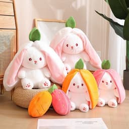 image-Fruit Rabbit Plush Toy 35cm Soft Doll