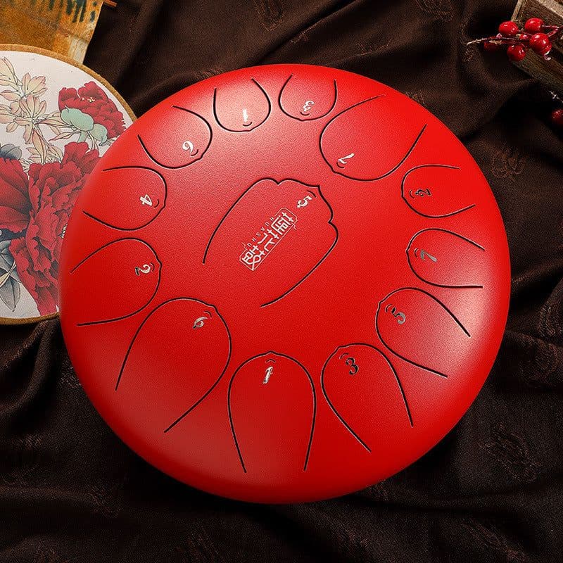 image-Huashu 12-inch 13-Tone Steel Tongue Drum