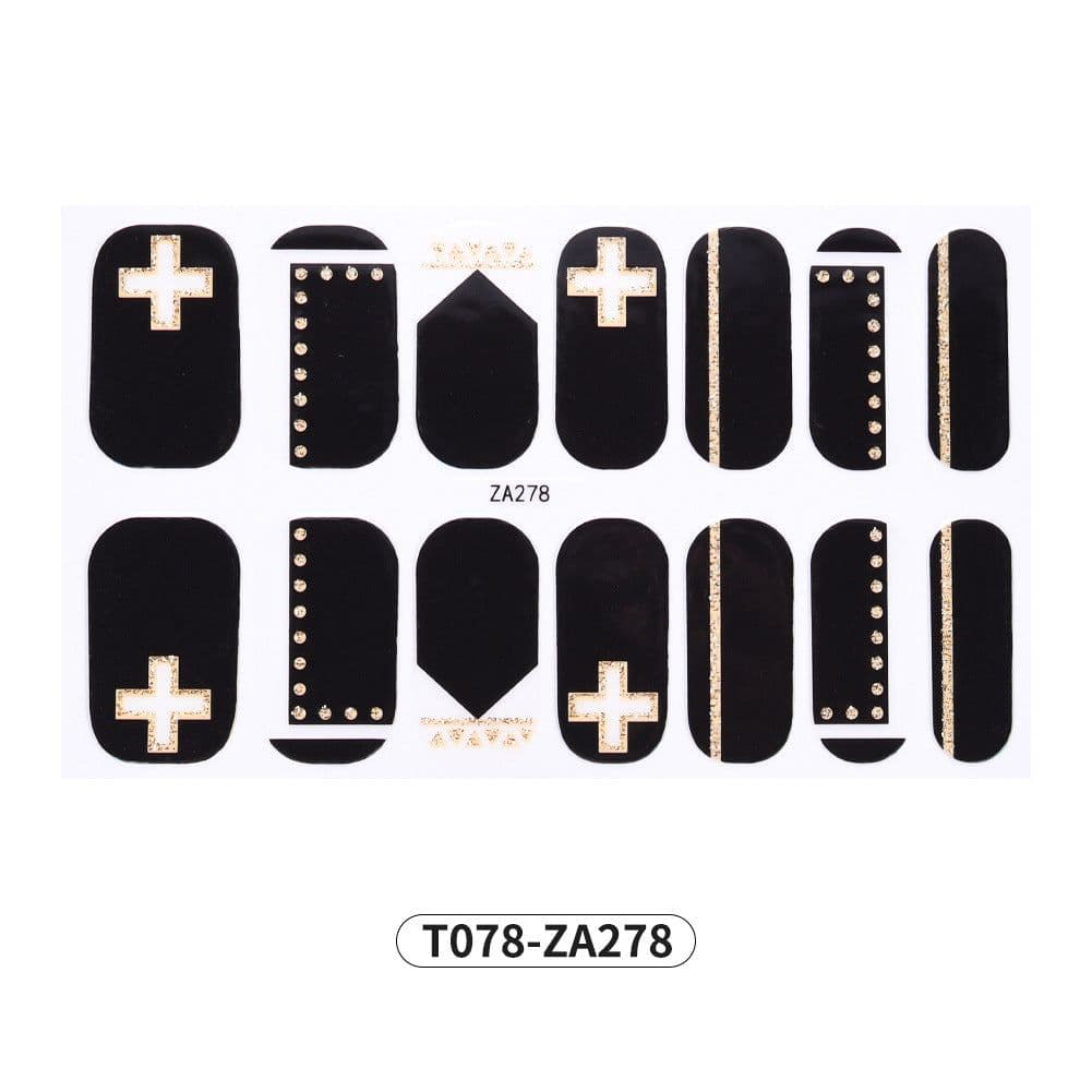 image-Manicure Halloween Stickers 3D Skull 12pcs