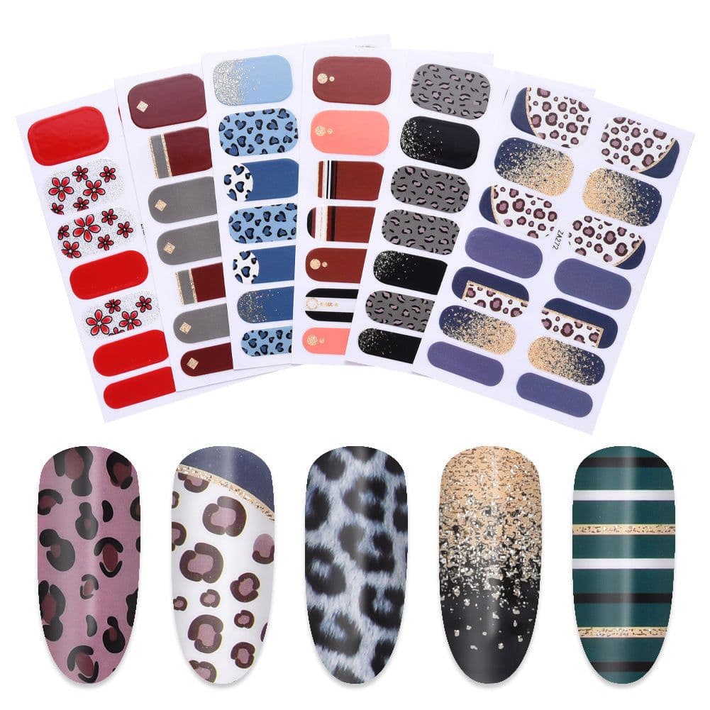 image-Manicure Halloween Stickers 3D Skull 12pcs