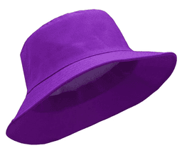 image-10-Color Cotton Fisherman Hat Purple