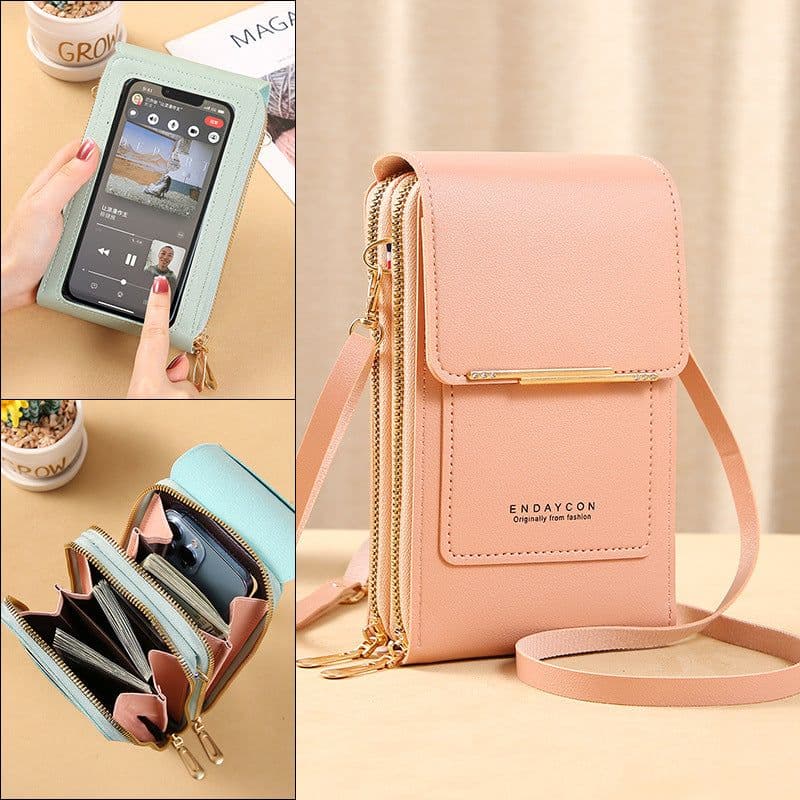 image-Endaycon Touch Screen Mobile Phone Messenger Bag