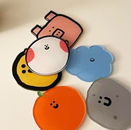 image-Acrylic Coaster with Printed Logo