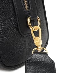 image-Genuine Leather Crossbody Tote Bag with Zipper