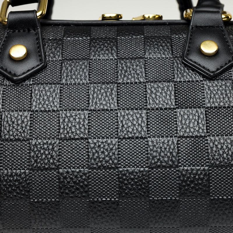 image-Genuine Leather Crossbody Tote Bag with Zipper