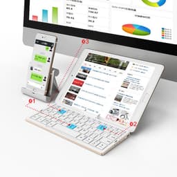 image-BOW Hangshi Folding Bluetooth Keyboard 60-Key