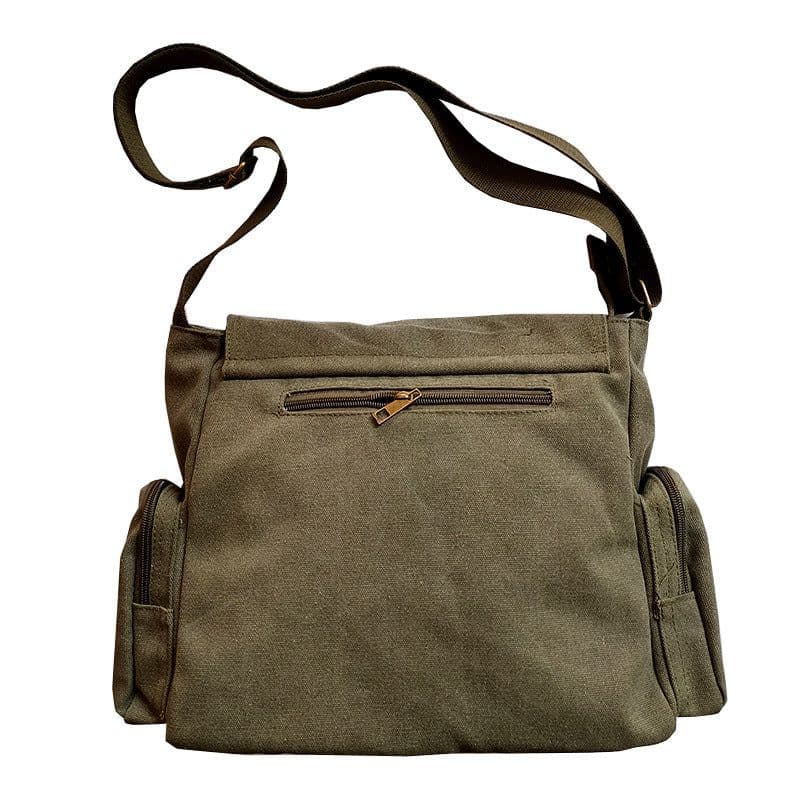 image-Totoro Canvas Messenger Bag