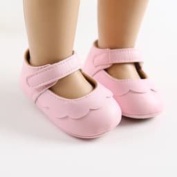 image-Baby Princess Shoes with Headband, Size 13cm, Pink