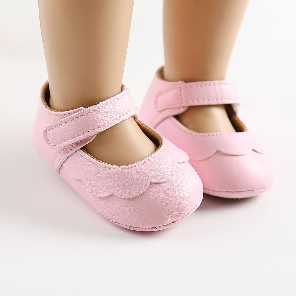 image-Baby Princess Shoes with Headband, Size 13cm, Pink