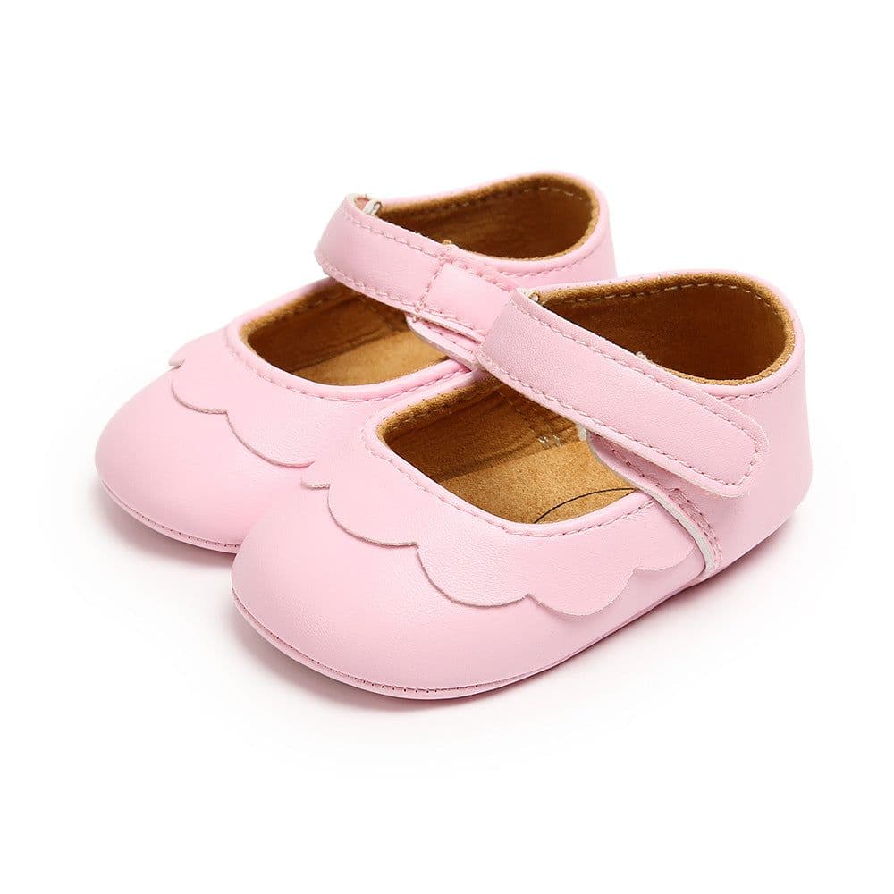 image-Baby Princess Shoes with Headband, Size 13cm, Pink