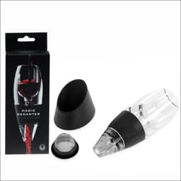 image-FH-Wine Decanter Black Acrylic Quick Pourer