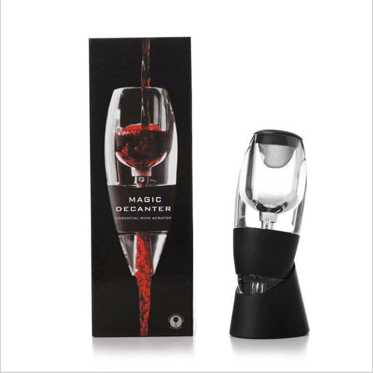 image-FH-Wine Decanter Black Acrylic Quick Pourer
