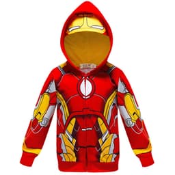 image-Boys' Cartoon Zip Hoodie Black Bat 3-8Y