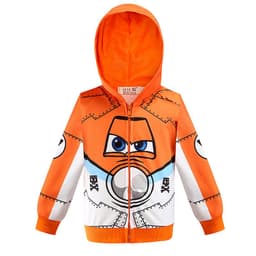 image-Boys' Cartoon Zip Hoodie Black Bat 3-8Y