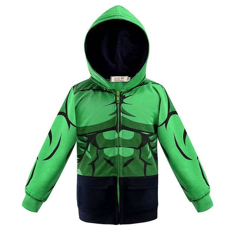 image-Boys' Cartoon Zip Hoodie Black Bat 3-8Y