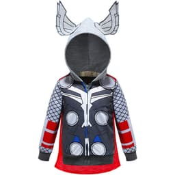image-Boys' Cartoon Zip Hoodie Black Bat 3-8Y