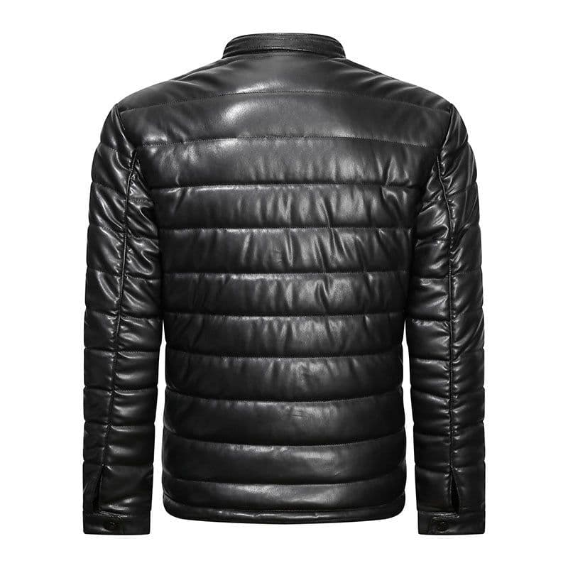 image-Brother Jiutong PU Leather Jacket Men's XXXL Casual