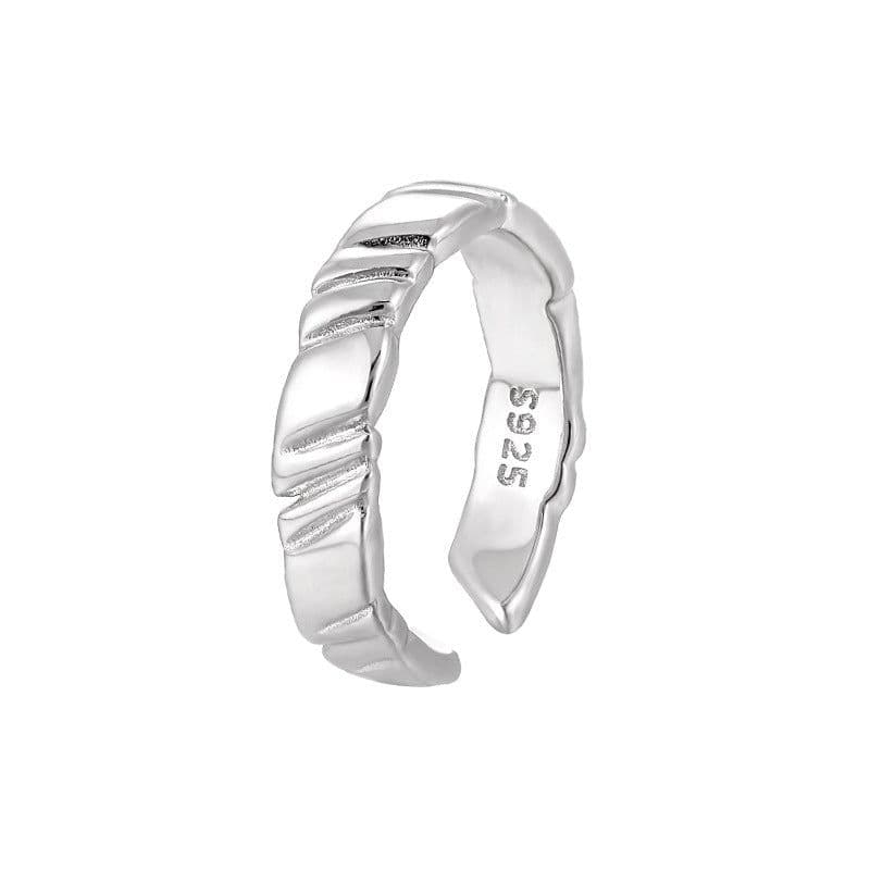 image-017 S925 Sterling Silver Geometric Ring for Women