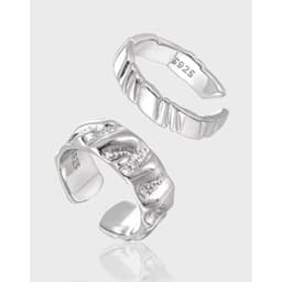 image-017 S925 Sterling Silver Geometric Ring for Women
