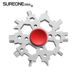 image-23-in-1 Multi-Tool Snowflake Wrench Keychain