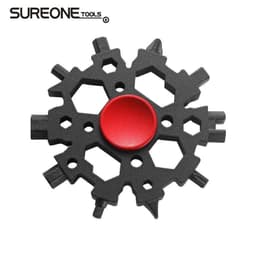image-23-in-1 Multi-Tool Snowflake Wrench Keychain