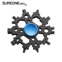 image-23-in-1 Multi-Tool Snowflake Wrench Keychain