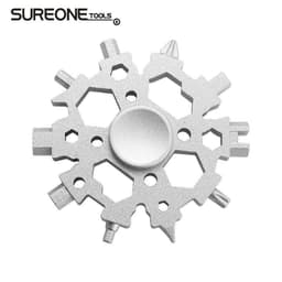 image-23-in-1 Multi-Tool Snowflake Wrench Keychain