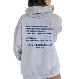 image-Women's Fleece Hoodie Sweater with Letter Print